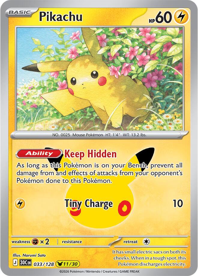 Pikachu - 033/128 card image