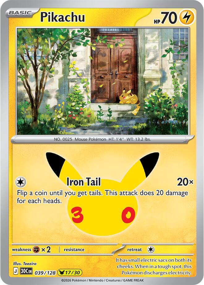 Pikachu - 039/128 card image