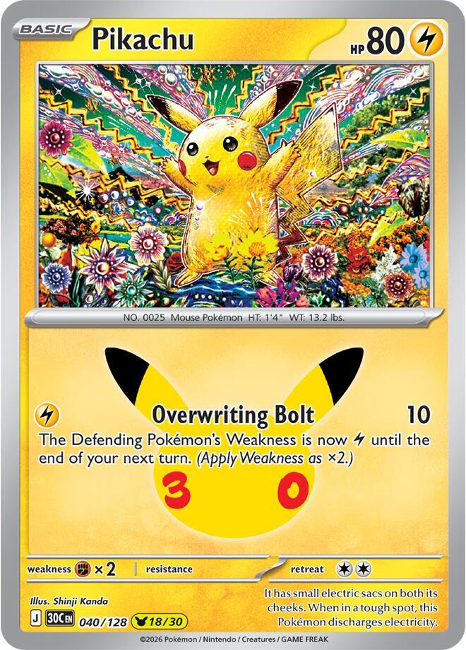 Pikachu - 040/128 card image