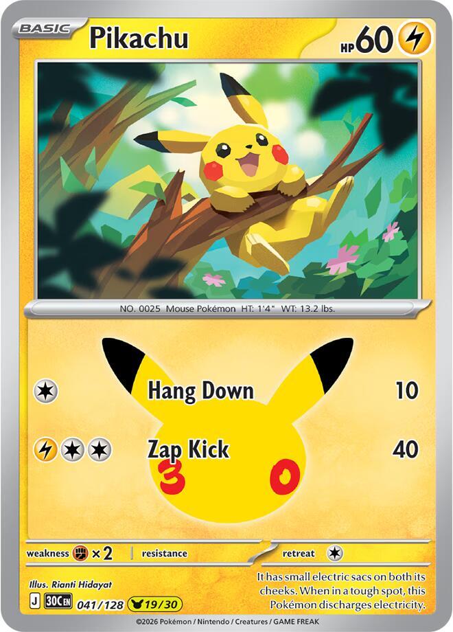 Pikachu - 041/128 card image