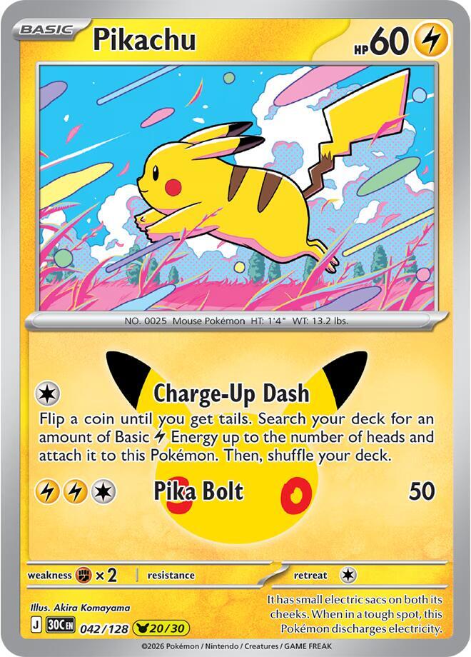 Pikachu - 042/128 card image