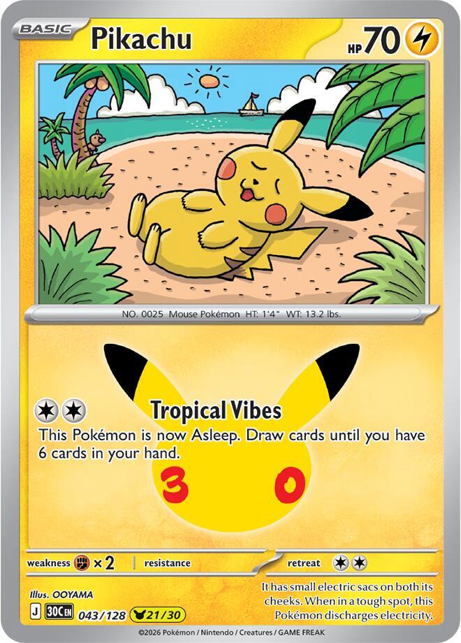 Pikachu - 043/128 card image