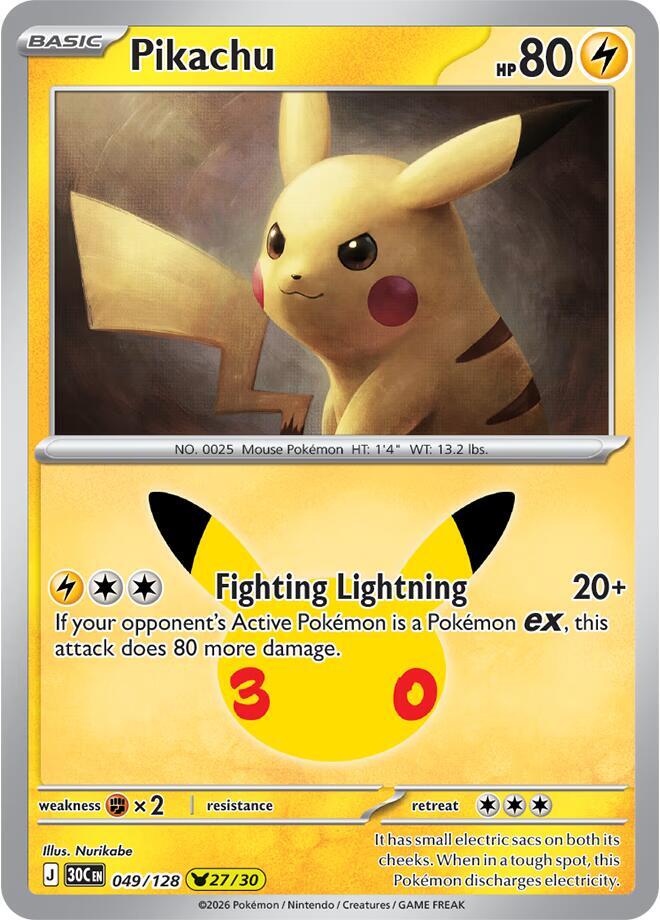 Pikachu - 049/128 card image