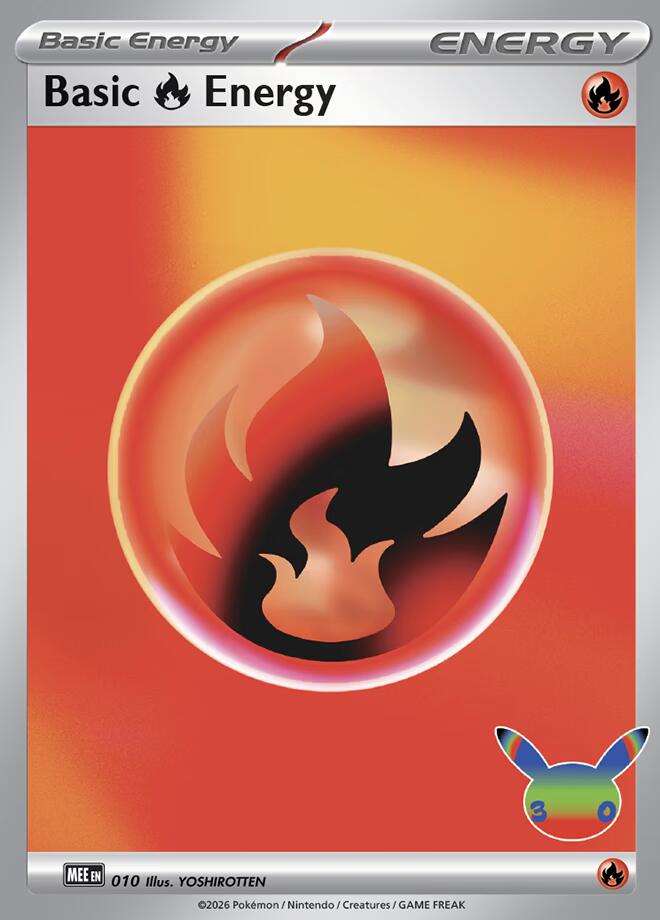 Basic Fire Energy - 010 (30th Celebration) card image