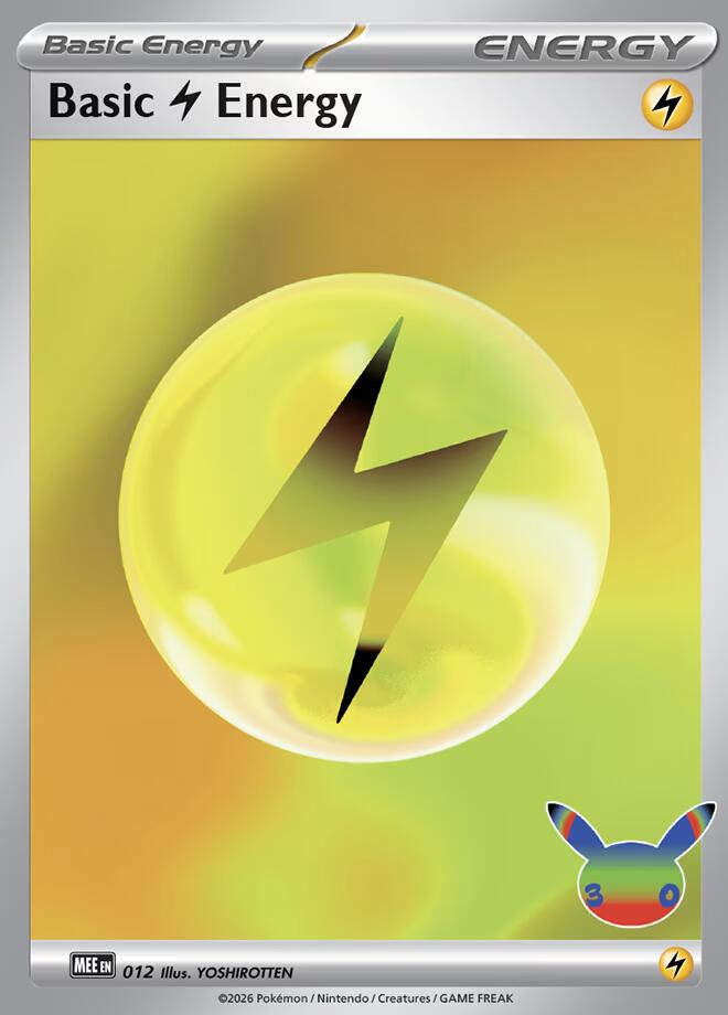 Basic Lightning Energy - 012 (30th Celebration) card image