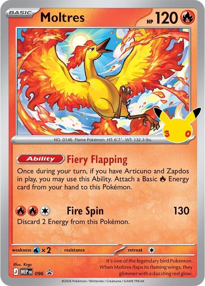 Moltres - 096 (30th Celebration) card image