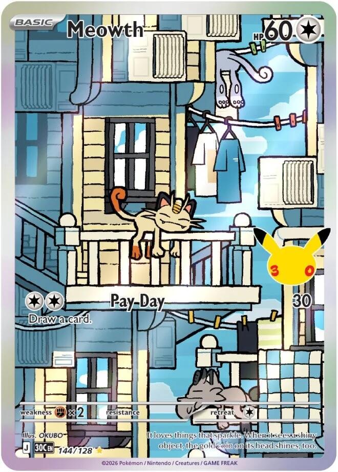 Meowth - 144/128 card image
