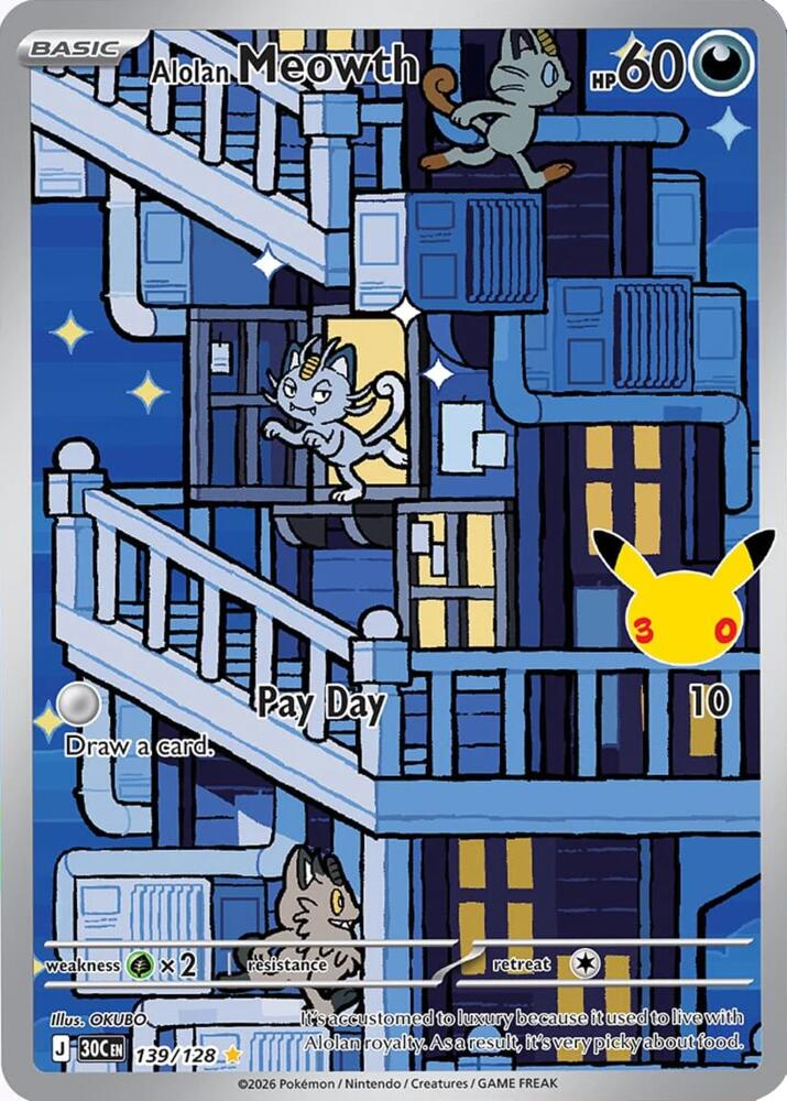 Alolan Meowth - 139/128 card image