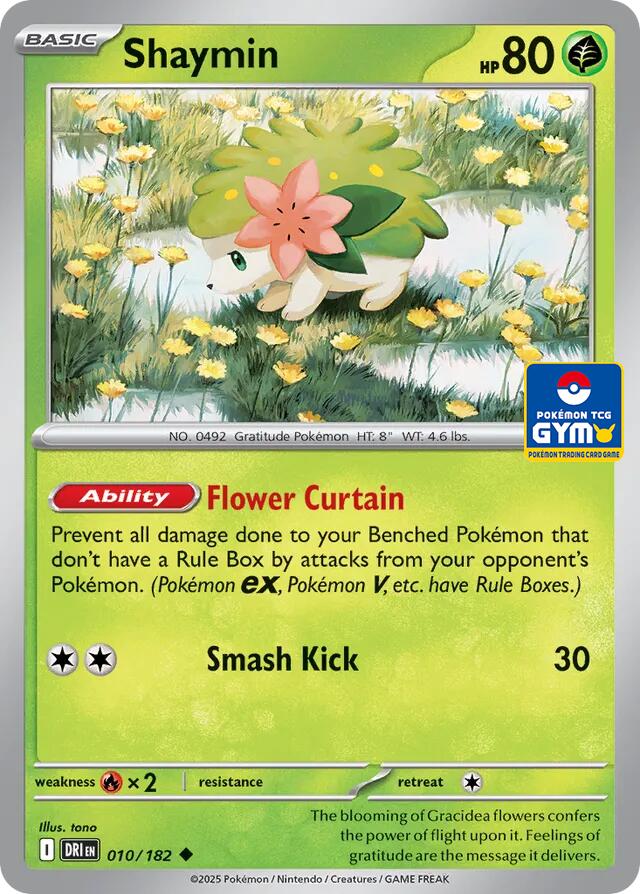 Shaymin - 010/182 (GYM) card image