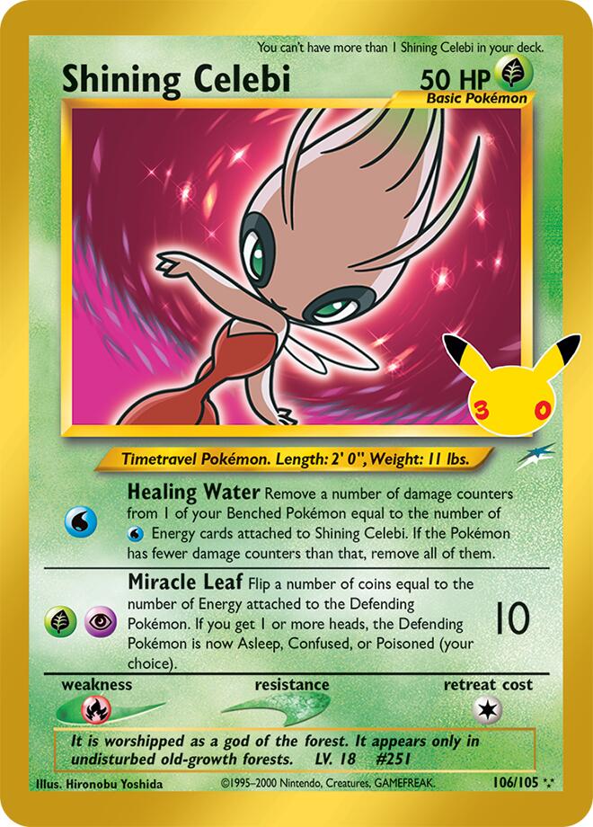 Shining Celebi card image