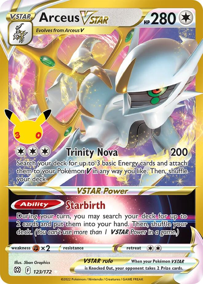 Arceus VSTAR card image