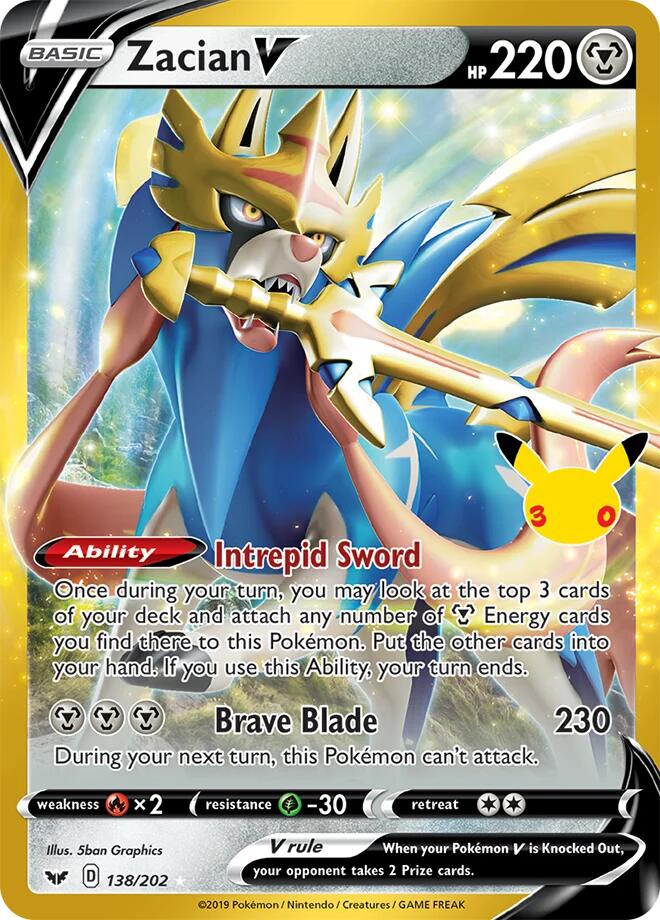 Zacian V card image