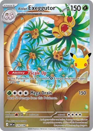 Alolan Exeggutor - 129/128 card image