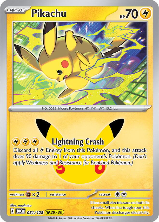 Pikachu - 051/128 card image