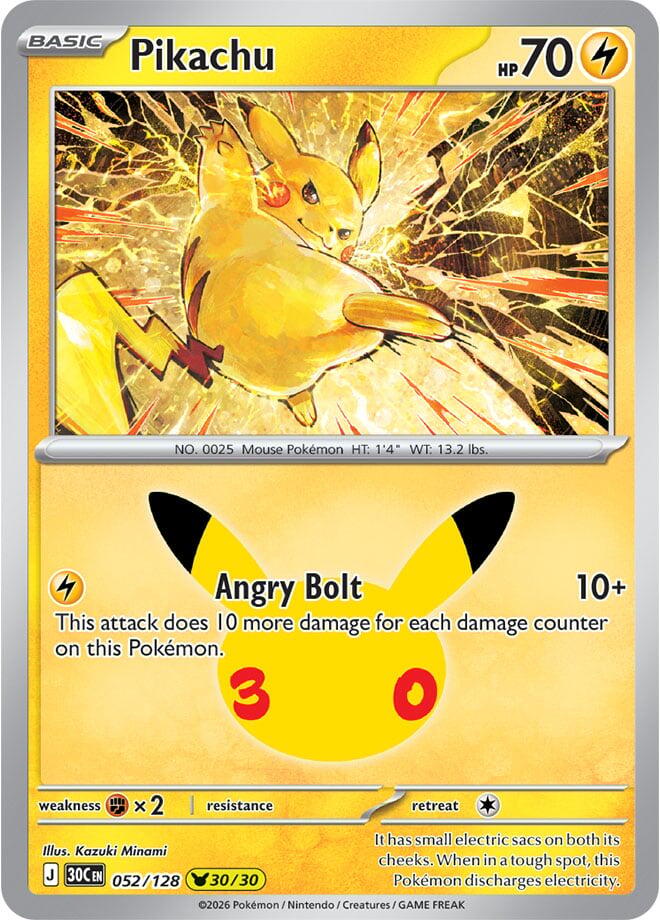 Pikachu - 052/128 card image