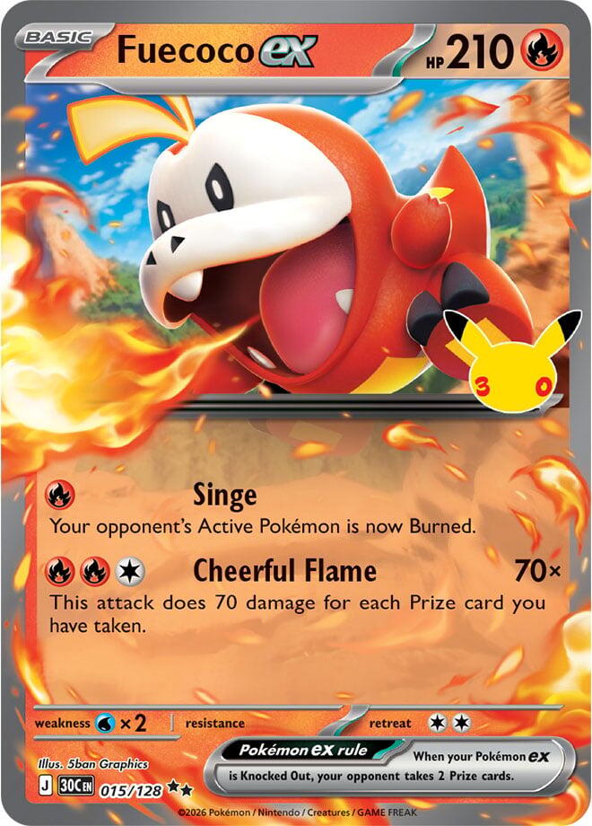 Fuecoco ex - 015/128 card image