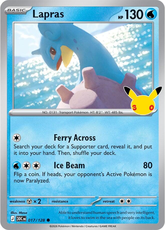 Lapras - 017/128 card image