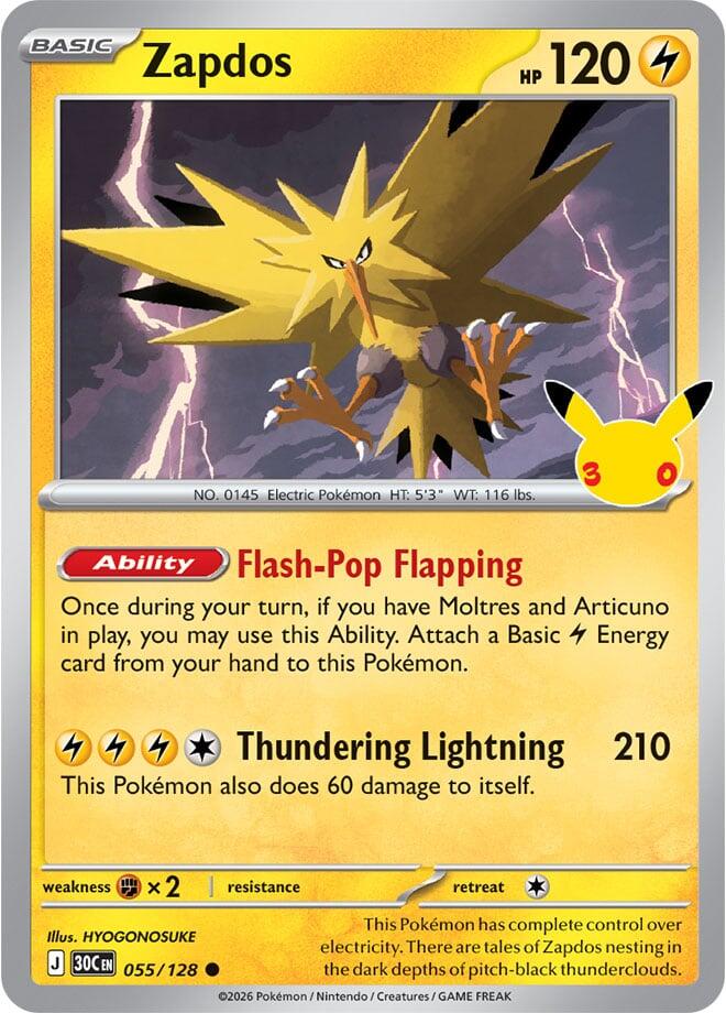 Zapdos - 055/128 card image