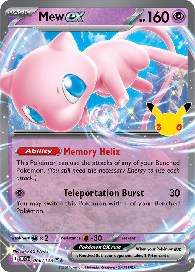 Mew ex - 066/128 card image