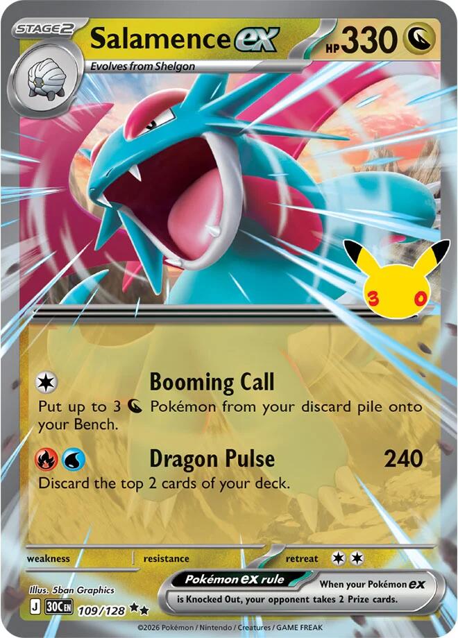 Salamence ex - 109/128 card image