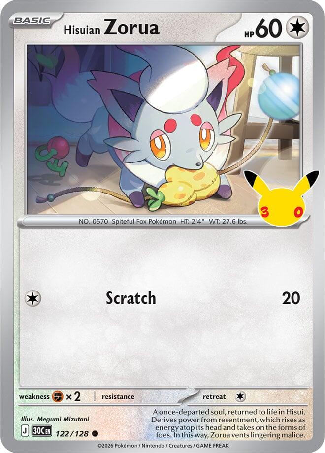 Hisuian Zorua - 122/128 card image
