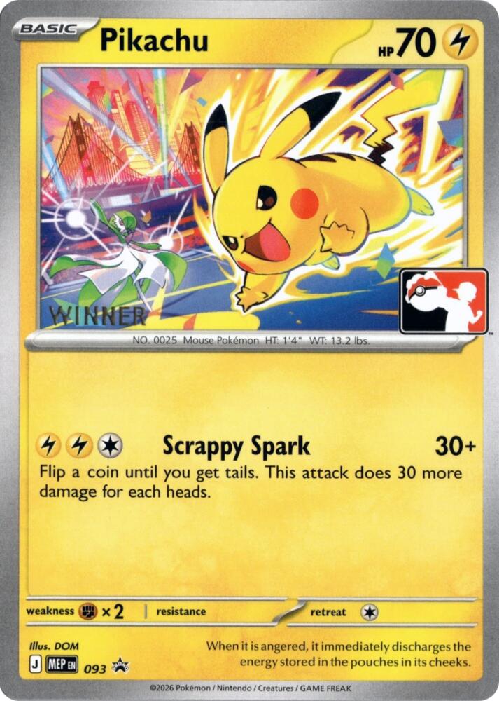 Pikachu - 093 (Winner) card image
