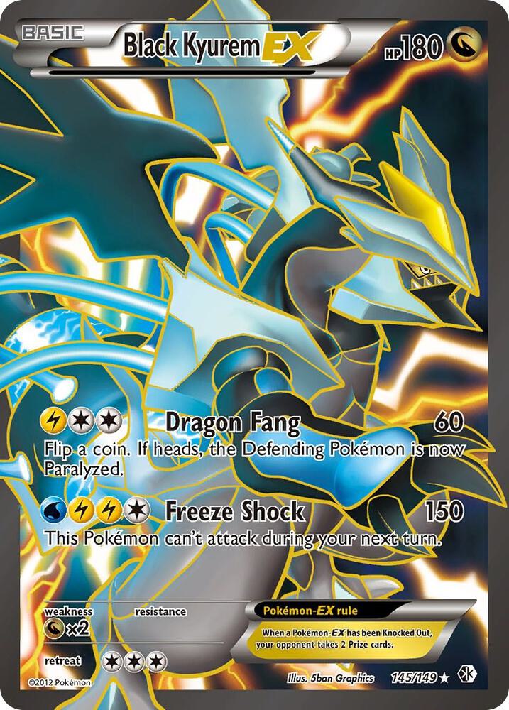 Black Kyurem EX (145 Full Art) card image