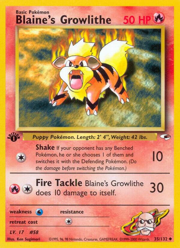 Blaine's Growlithe (35) card image