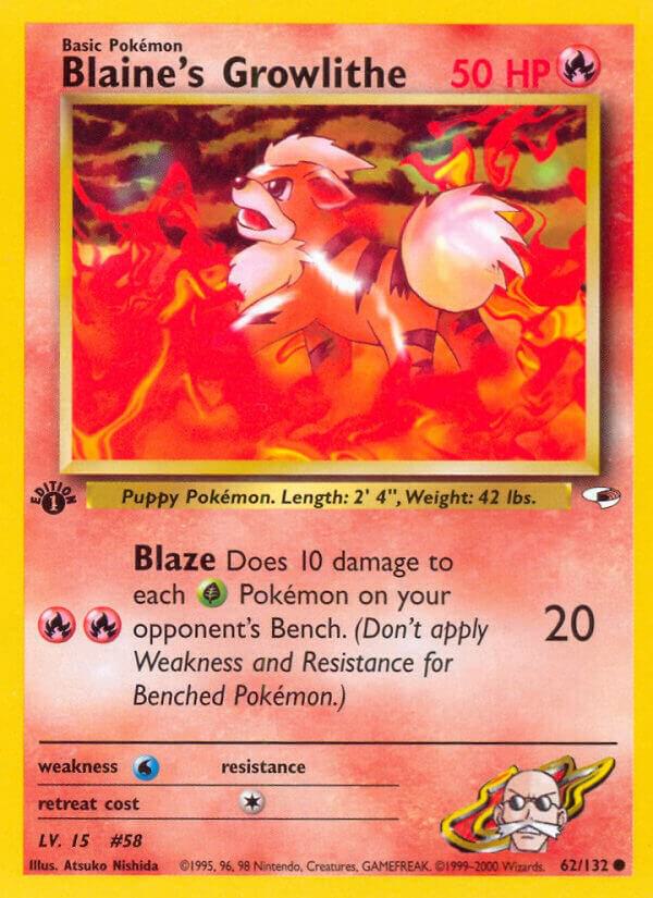 Blaine's Growlithe (62) card image