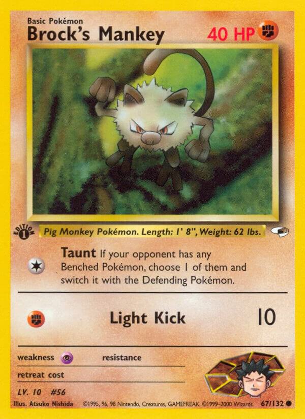 Brock's Mankey (67) card image