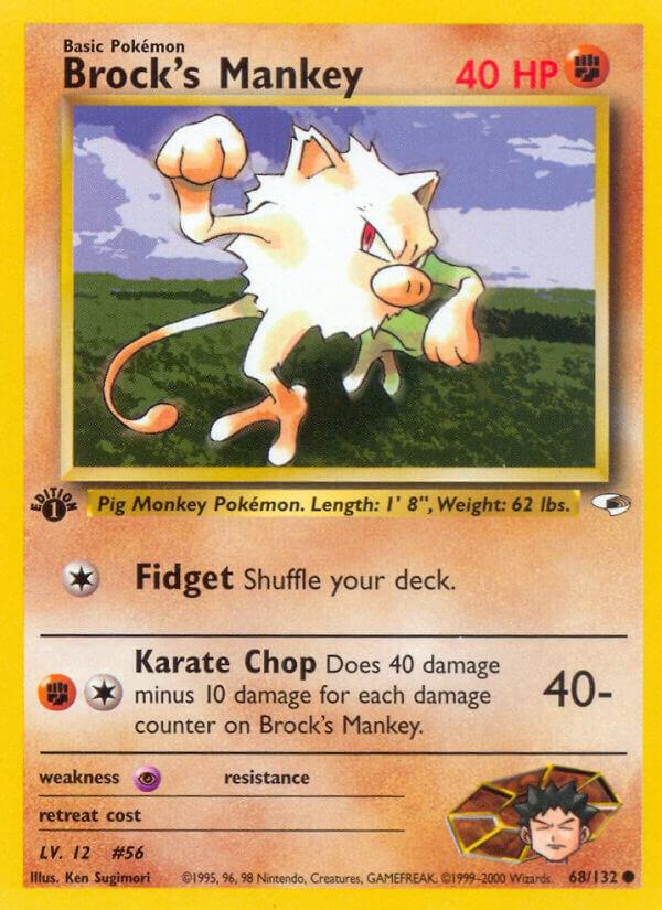 Brock's Mankey (68) card image