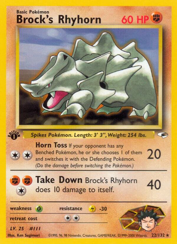 Brock's Rhyhorn (22) card image