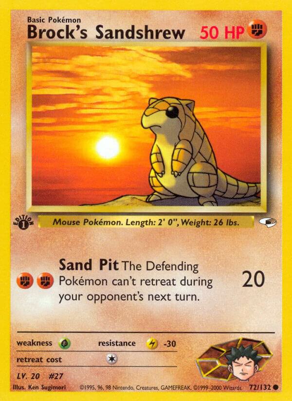 Brock's Sandshrew (72) card image
