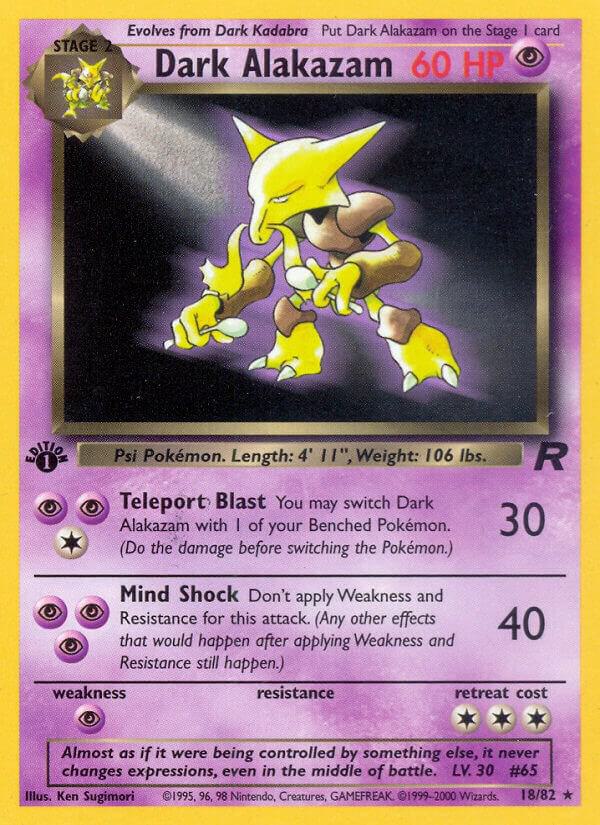 Dark Alakazam (18) card image