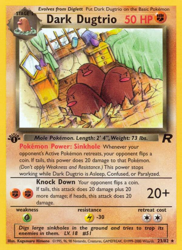 Dark Dugtrio (23) card image
