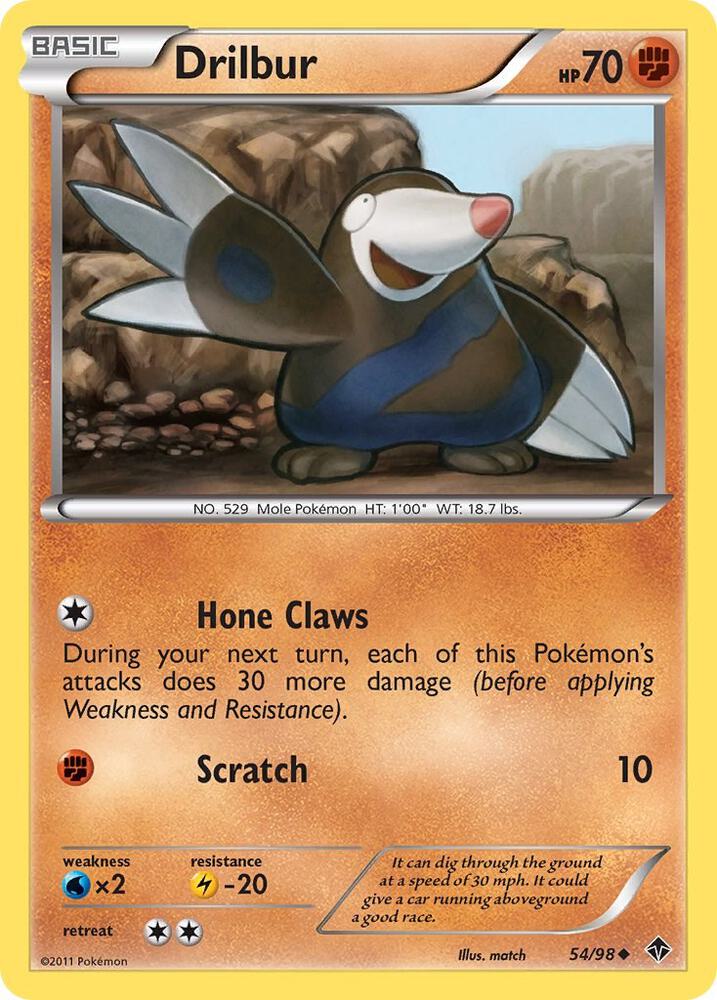 Drilbur (54) card image