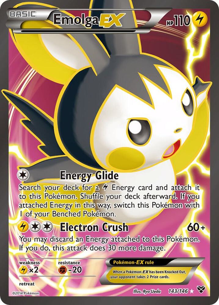 Emolga EX (143 Full Art) card image