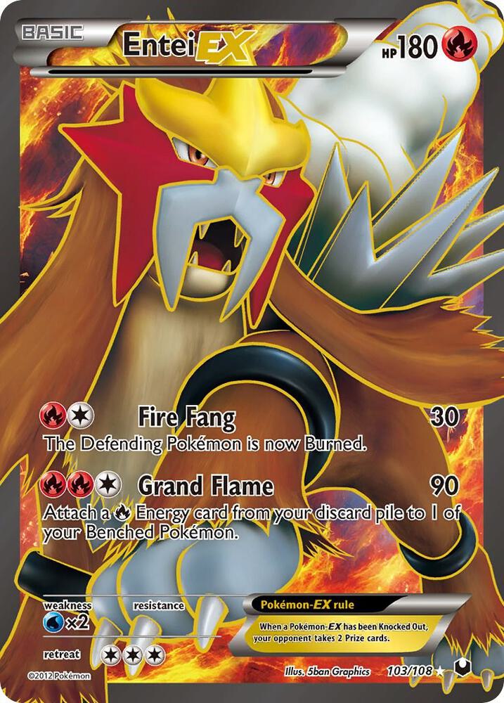 Entei EX (103 Full Art) card image