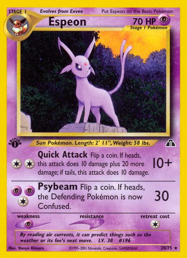 Espeon (20) card image