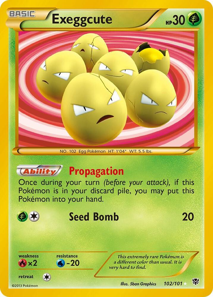 Exeggcute (102 Secret Rare) card image