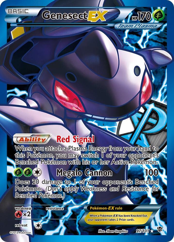 Genesect EX (Team Plasma) (97 Full Art) card image
