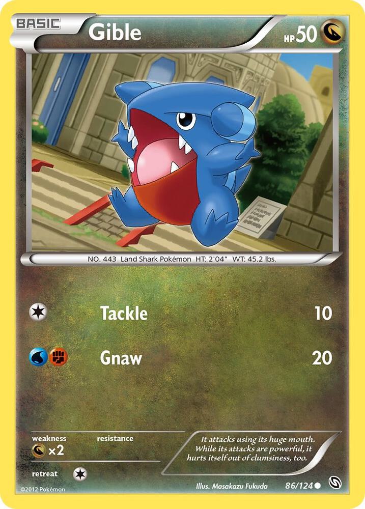 Gible (86) card image
