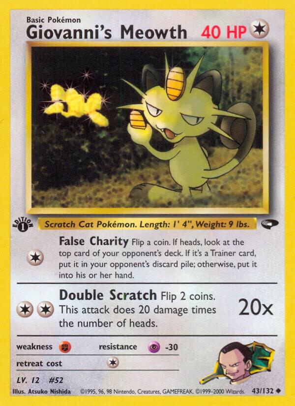 Giovanni's Meowth (43) card image