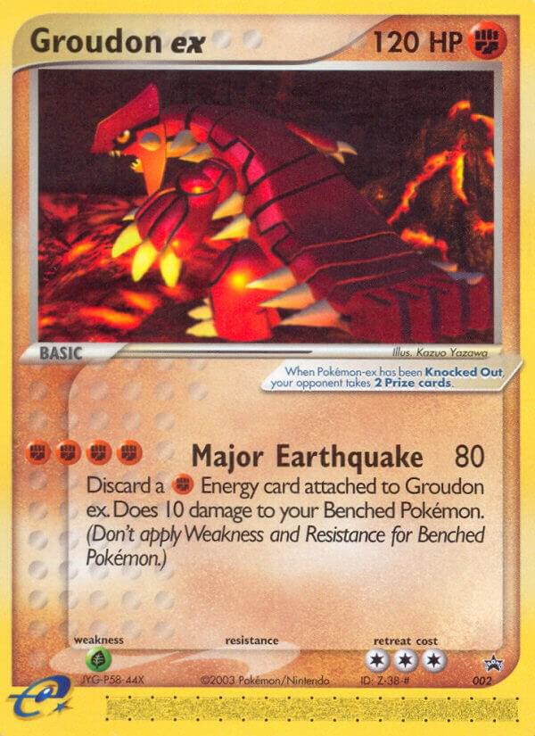 Groudon ex - 002 (Nintendo Power Magazine) card image