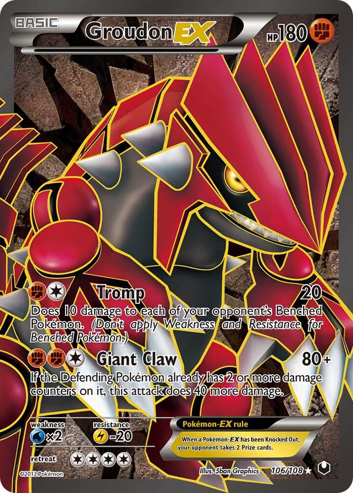 Groudon EX (106 Full Art) card image