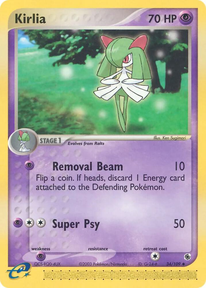 Kirlia - 34/109 card image