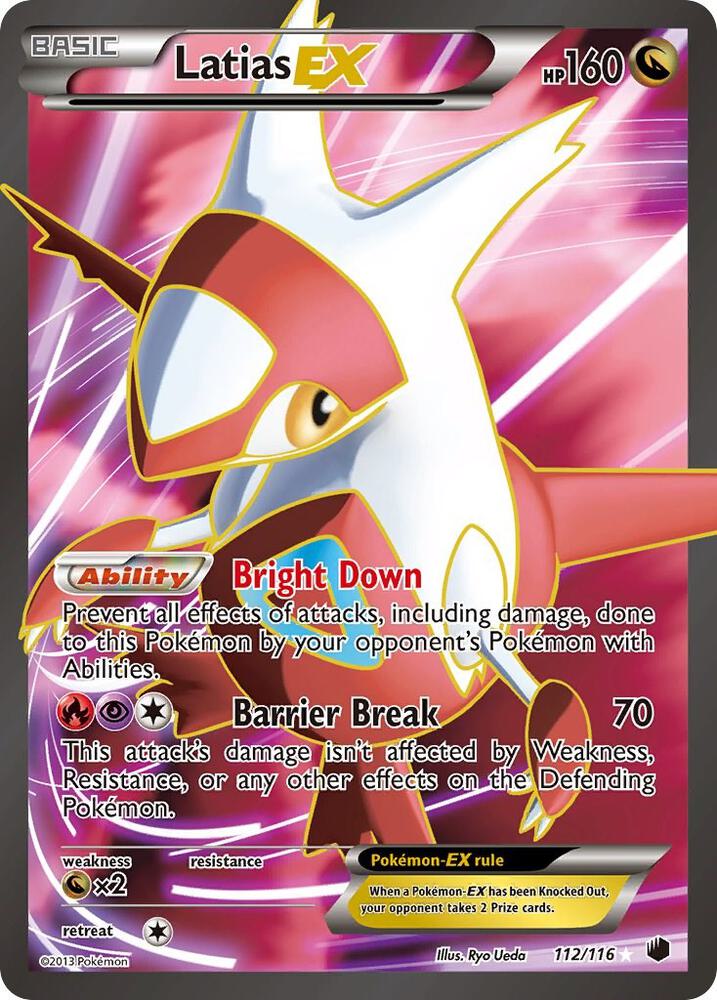 Latias EX (112 Full Art) card image