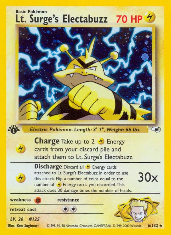 Lt. Surge's Electabuzz (6) card image