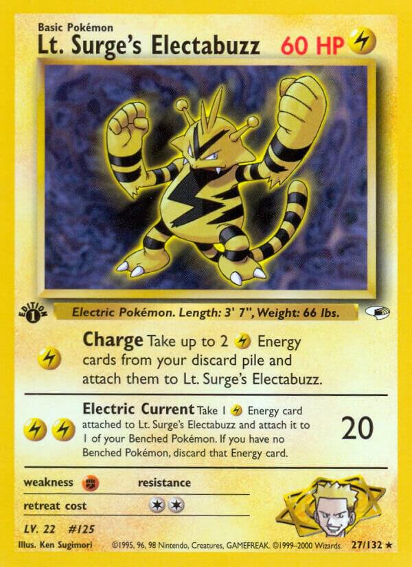 Lt. Surge's Electabuzz (27) card image