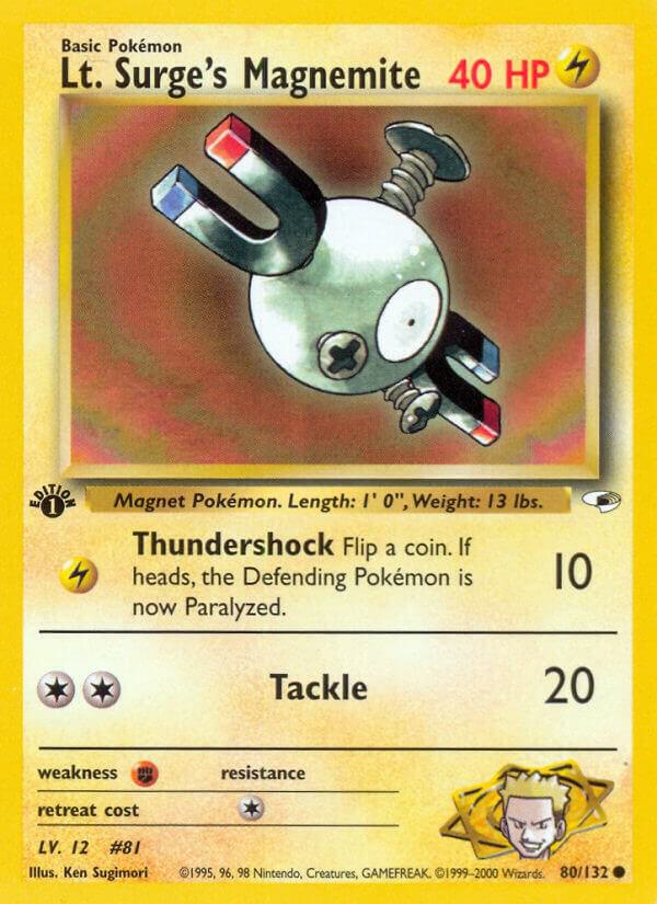 Lt. Surge's Magnemite (80) card image